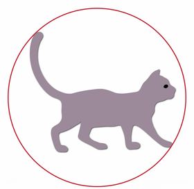 猫矢量扁平化猫剪影
