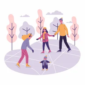 卡通人物插画手绘男孩办公场景