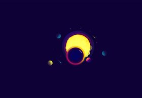 宇宙夜空星空简约黑夜星球