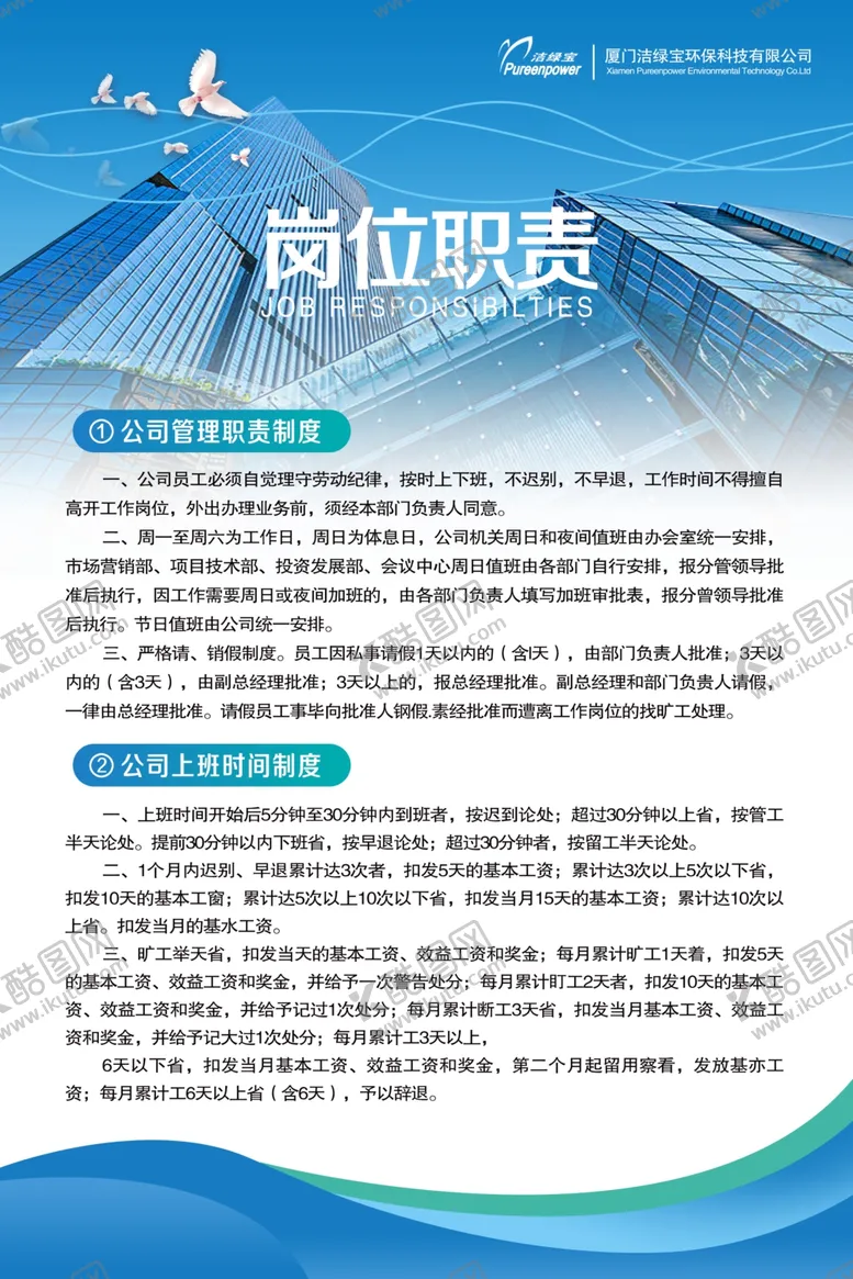 编号：50283304202030519758【酷图网】源文件下载-制度牌岗位职责