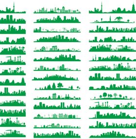 城市剪影 矢量文件