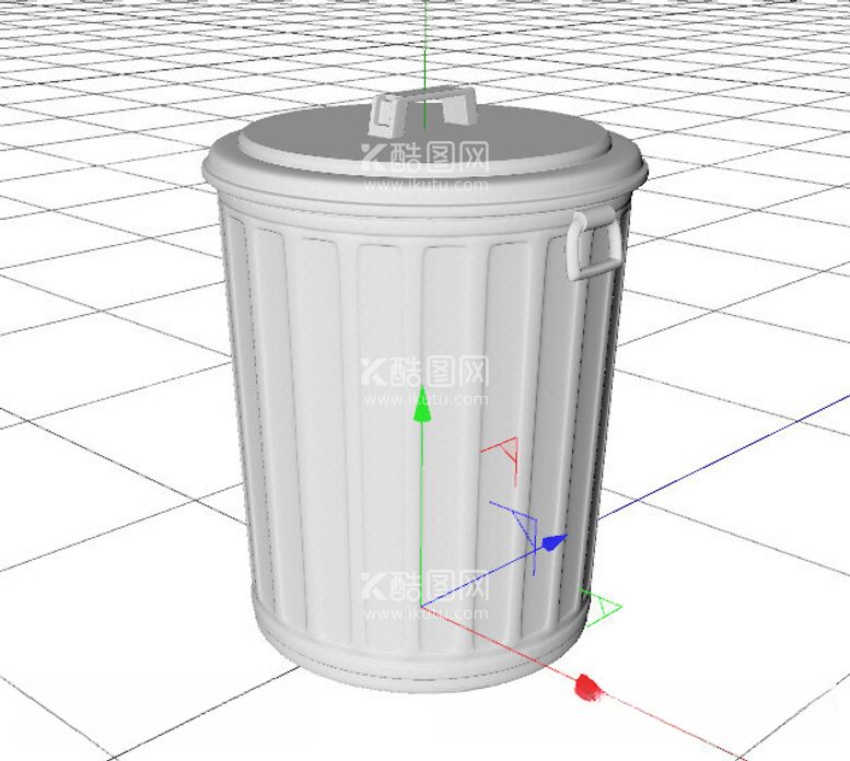 编号：61132011250729263199【酷图网】源文件下载-C4D模型垃圾桶