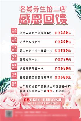 养生馆灯箱海报宣传