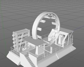 C4D模型石油开采设备