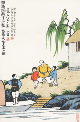 丰子恺国画传统禅意漫作品卡通作家