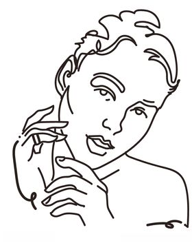 手绘女性人物
