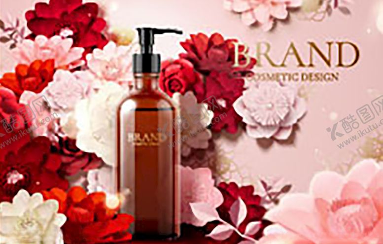 编号：61233609200512083839【酷图网】源文件下载-创意花卉化妆品图片