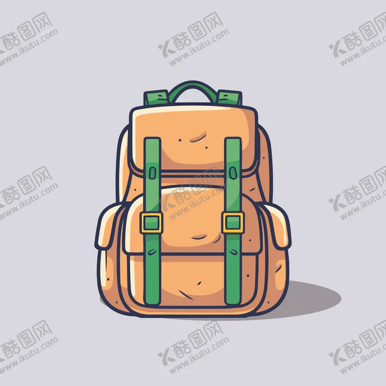 编号：49195402042322241948【酷图网】源文件下载-户外背包旅行包矢量简笔画