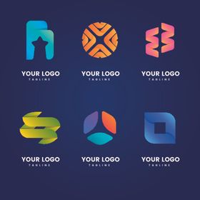 简约图标卡通公司logo炫彩志时尚LOGO