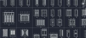 各类装饰门cad