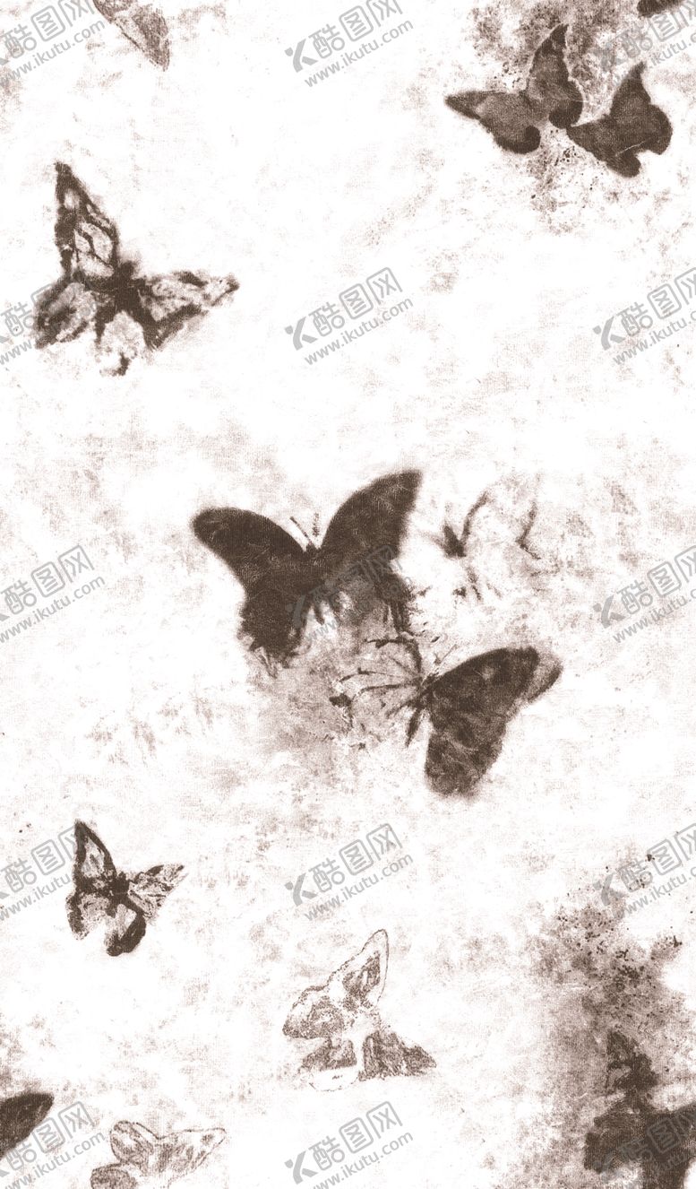 编号：69376104072238149066【酷图网】源文件下载-水墨蝴蝶图案背景
