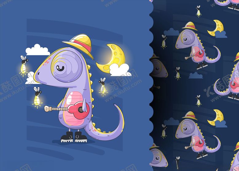 编号：61701509201503588656【酷图网】源文件下载-卡通恐龙背景