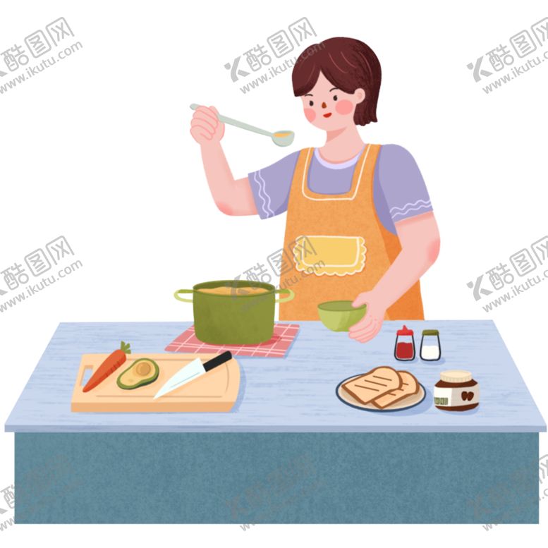 编号：23339001200313502621【酷图网】源文件下载-做饭