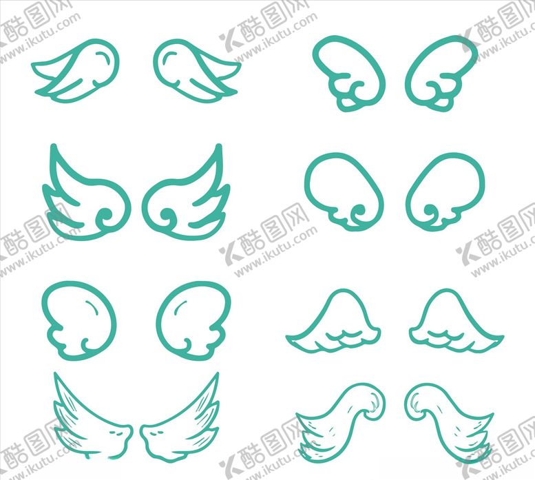 编号：41424509260126567960【酷图网】源文件下载-翅膀图标