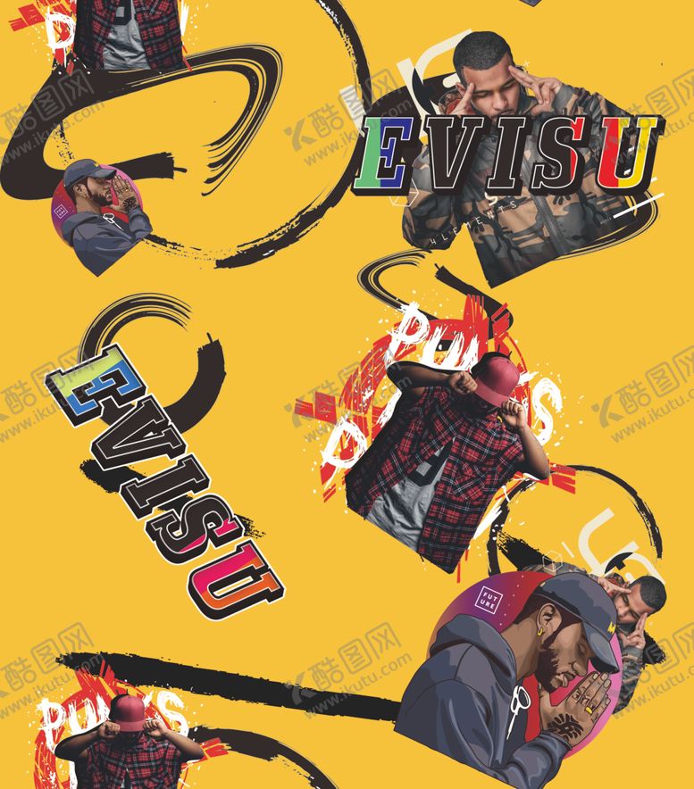 编号：31095709280657265354【酷图网】源文件下载-数码印花潮牌男装定位