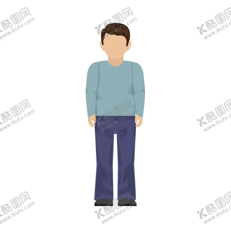 编号：62618301240239102696【酷图网】源文件下载-矢量手绘站立五四青年节