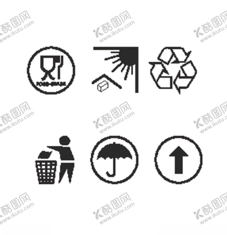 编号：85866106251210005530【酷图网】源文件下载-包装标志矢量