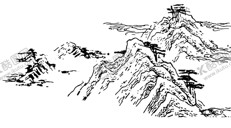 编号：64498506290523005830【酷图网】源文件下载-水墨中国风迎客松