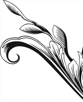 硅藻泥刻花线条花纹