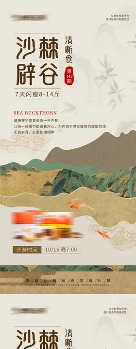 中式养生宣传海报