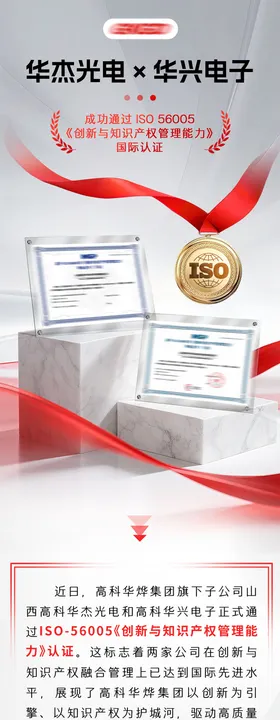 获奖荣誉长图海报