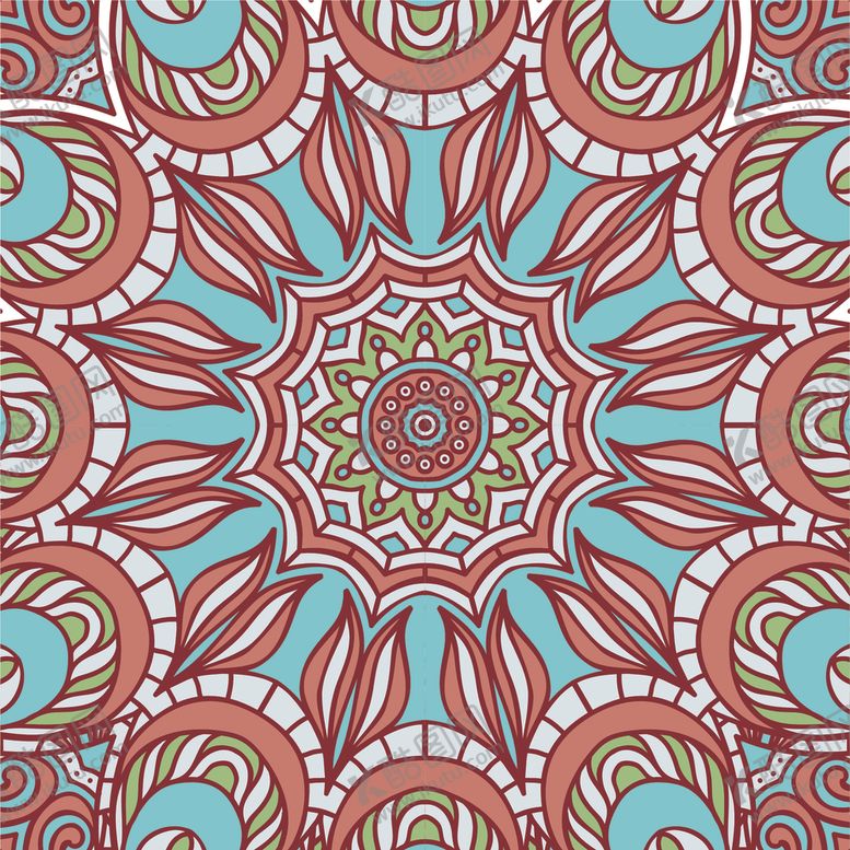 编号：60019510292341094739【酷图网】源文件下载-复古花纹