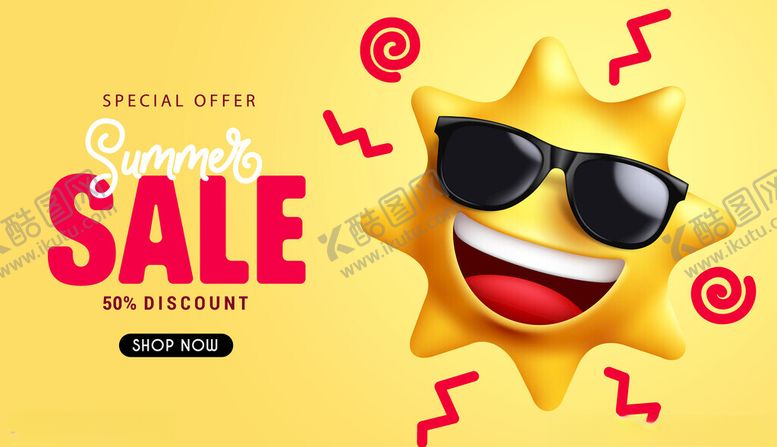 编号：30465910091942394306【酷图网】源文件下载-夏天促销海报