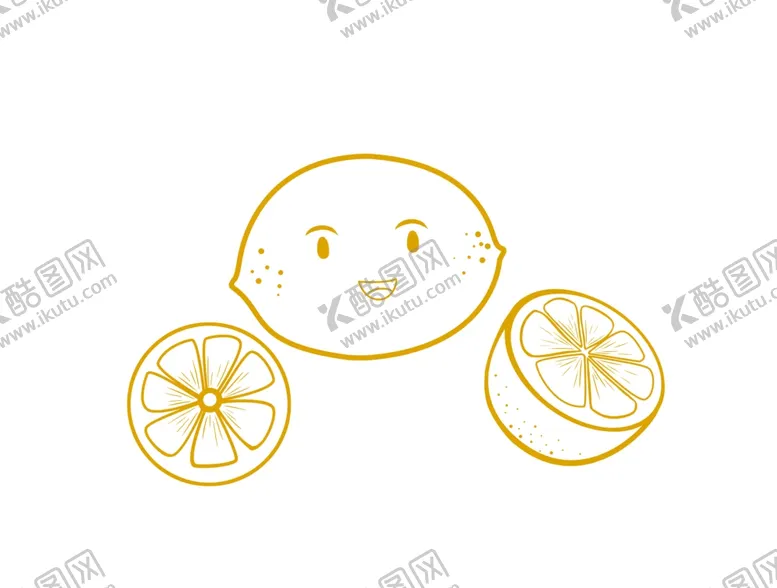 编号：55358702210607571243【酷图网】源文件下载-手绘柠檬插画