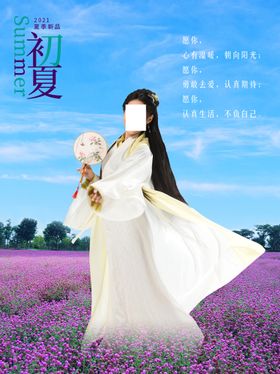 中国风美泉服装海报时装