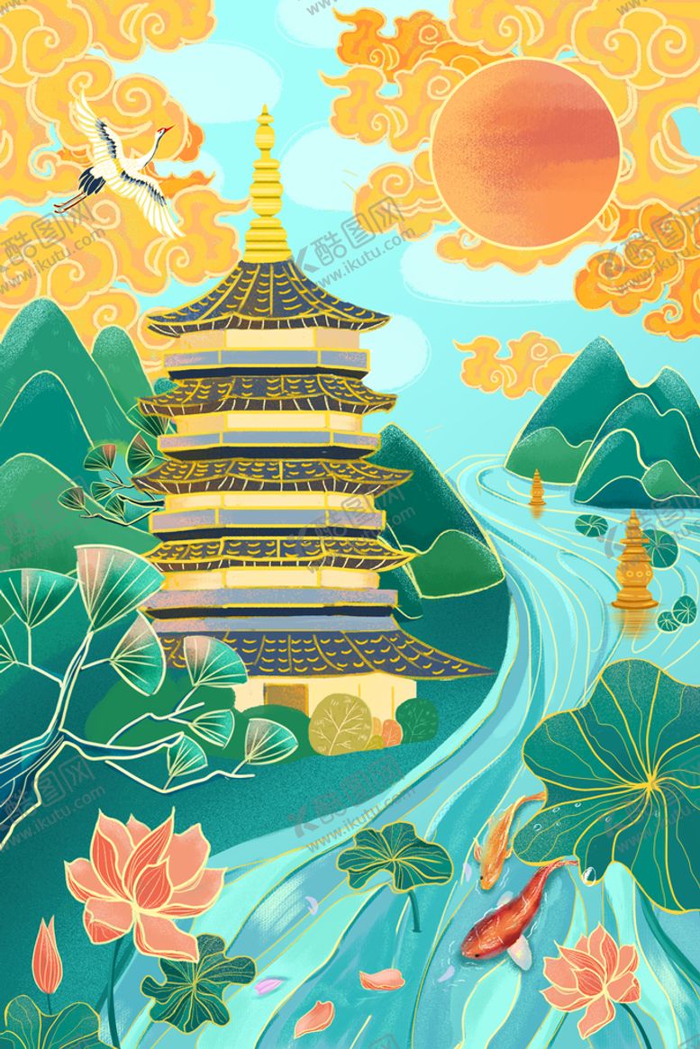 编号：96217809280035574720【酷图网】源文件下载-国潮背景