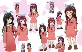 粉色少女