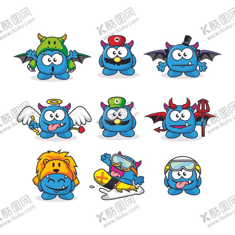编号：38193105030251537533【酷图网】源文件下载-卡通手绘动物