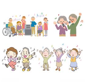 老人唱歌跳舞