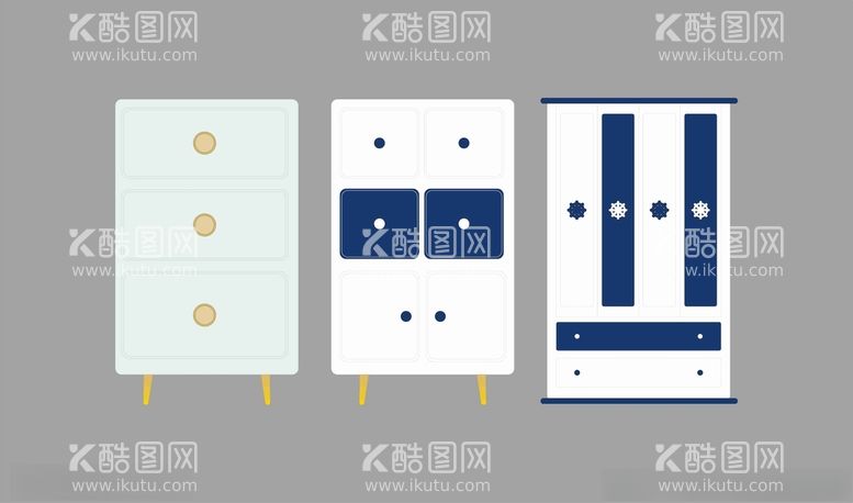 编号：97126512200315361493【酷图网】源文件下载-矢量柜子