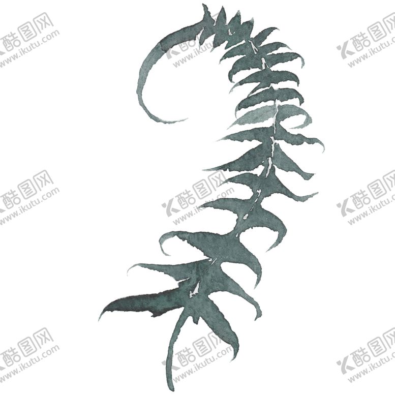 编号：55317310141620373864【酷图网】源文件下载-小清新水彩植物树枝