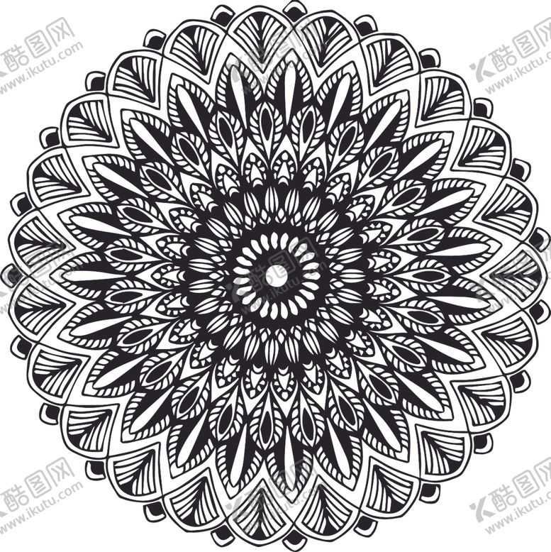 编号：72739710201734497074【酷图网】源文件下载-曼陀罗花纹
