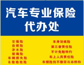 汽车专业保险代办