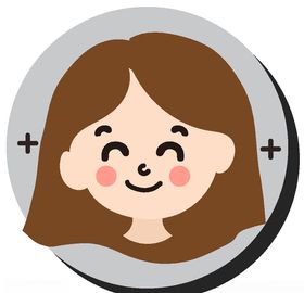 卡通女孩人物头像广告人形人物