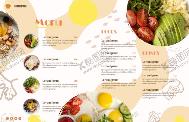 编号：43500709290018117510【酷图网】源文件下载-轻食海报