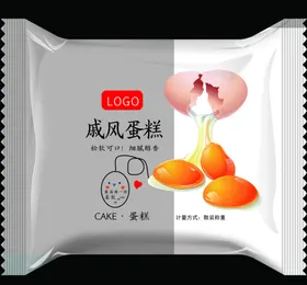 手绘戚风肉松蛋糕