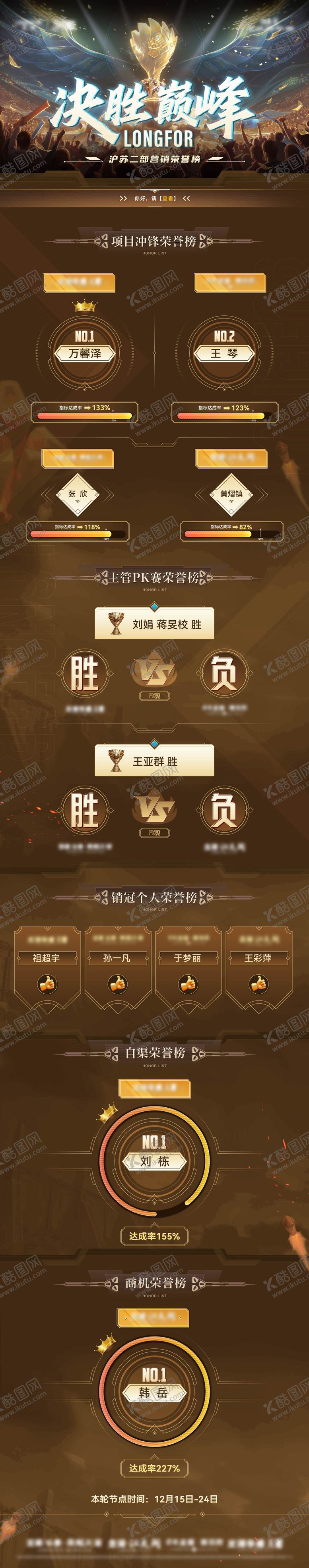 编号：13421905141353462539【酷图网】源文件下载-年终PK赛荣誉榜长图海报