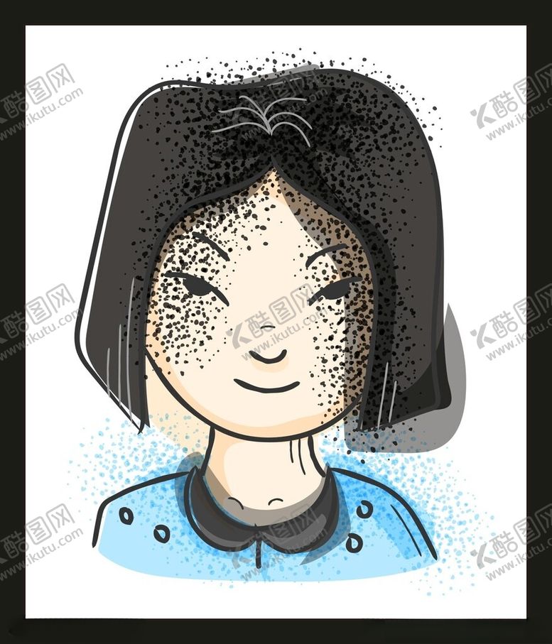 编号：80052902022328017725【酷图网】源文件下载-卡通女孩头像