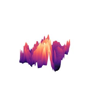 抽象山峰梦幻矢量水墨烟雾缭绕