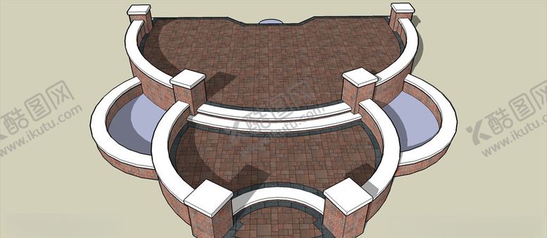 编号：96623910091938088089【酷图网】源文件下载-台阶水池喷泉