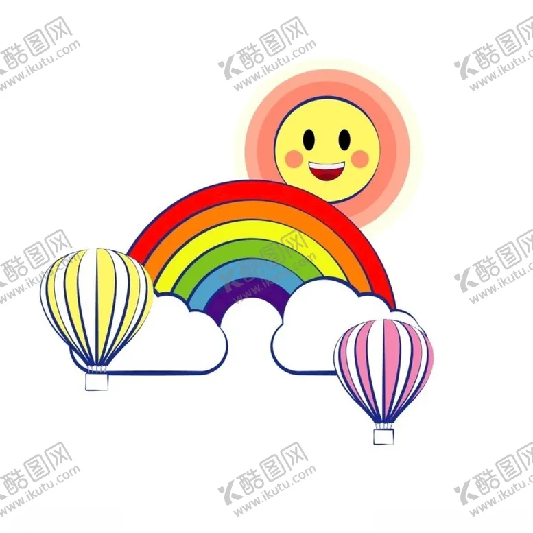 编号：61075506241530421763【酷图网】源文件下载-卡通彩虹