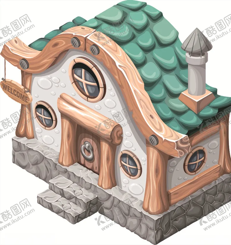 编号：48100707070055459643【酷图网】源文件下载-卡通建筑