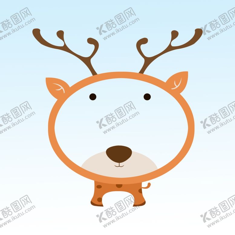 编号：24613501180249363768【酷图网】源文件下载- 小鹿圆形边框