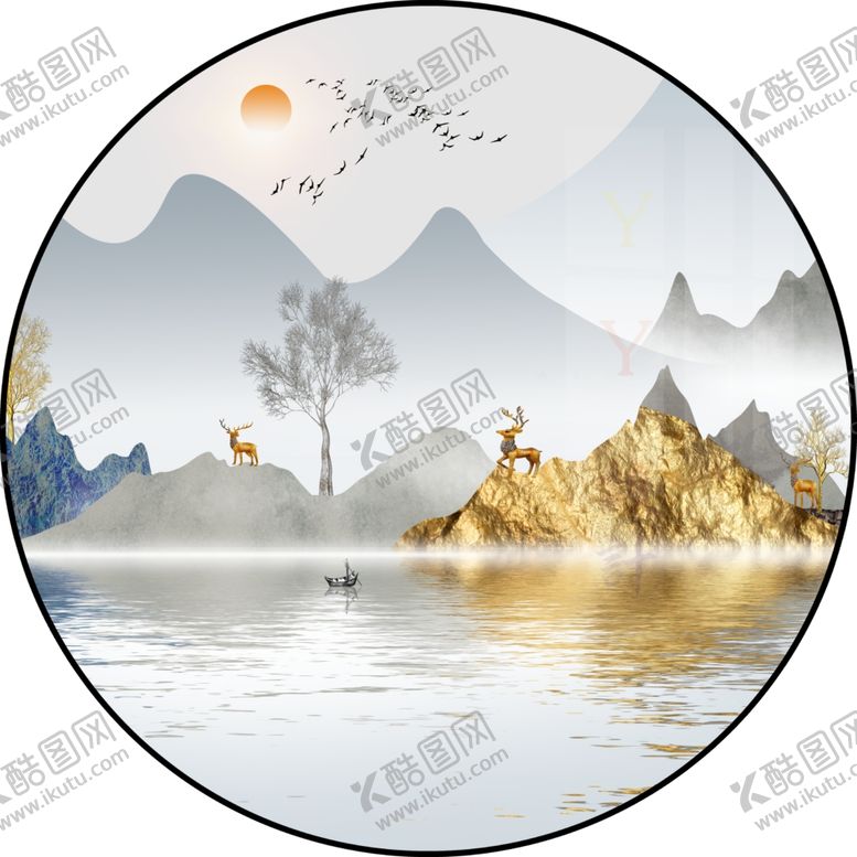 编号：57844807022121128013【酷图网】源文件下载-轻奢装饰画