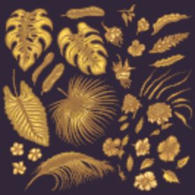 金色树叶免抠素材