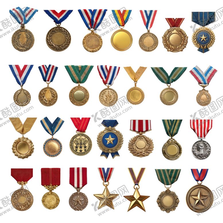 编号：15962404171754014798【酷图网】源文件下载-荣誉奖章合集